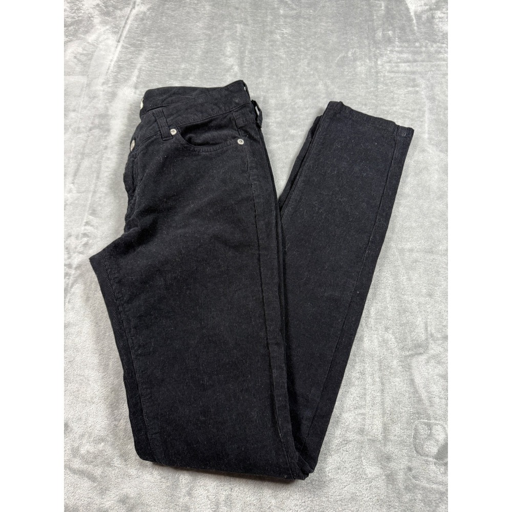 Zadig & Voltaire Corduroy Pants Black Womens Denim Jeans Size 36 4 / 6